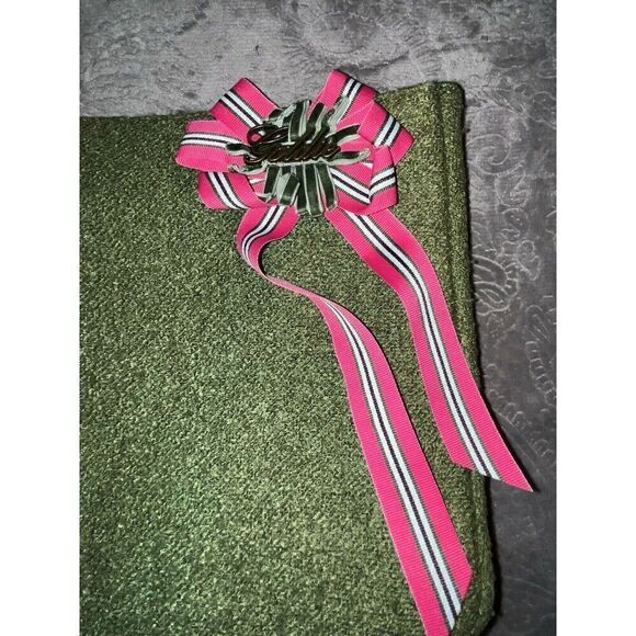 Bath & Body Works Tote Bag Goldie Limited Edition Olive Green Metal Chain Strap - Picture 3 of 10